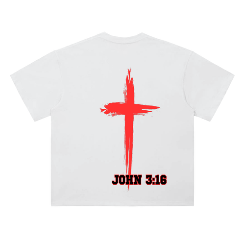 Heavyweight Drop Shoulder Cotton T-Shirt GODS ARMY