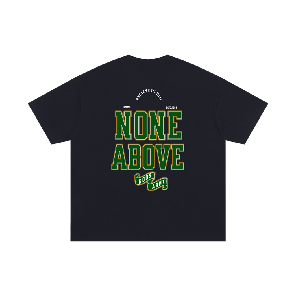 Oversized Cotton T-Shirt NONE ABOVE,GODS ARMY